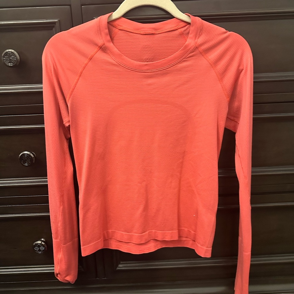 lululemon athletica Pink Long Sleeve Tee